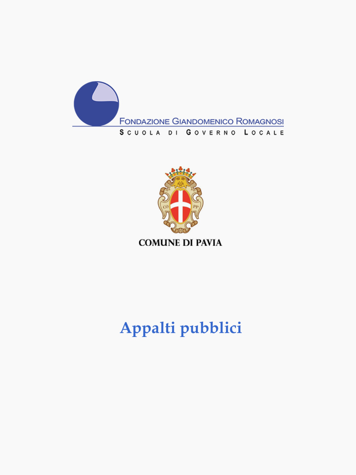 Appalti pubblici - Corso di Formazione Fondazione Romagnosi