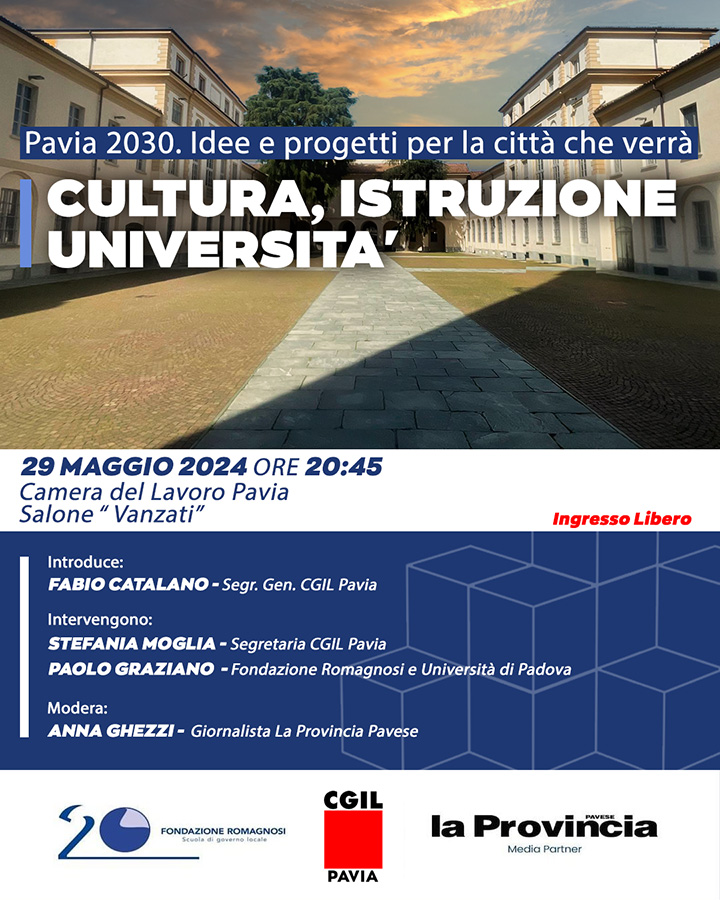 Cultura, Istruzione, Università: Pavia 2030. Idee e progetti per la città che verrà