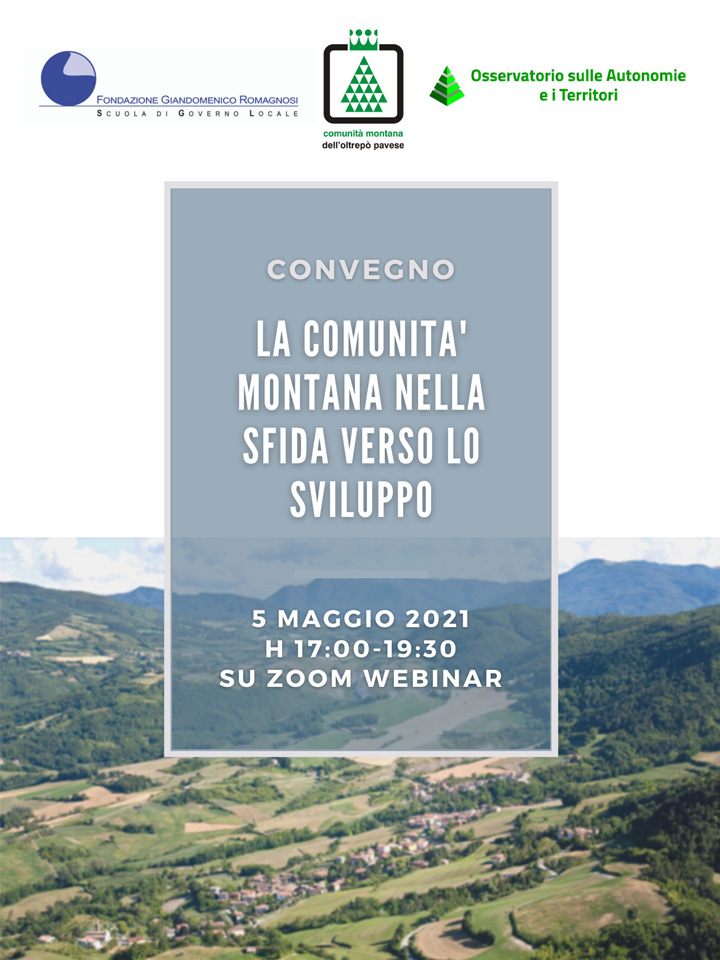 La Comunità Montana nella sfida verso lo sviluppo - Convegni e Seminari, Fondazione Romagnosi, Scuola di governo locale