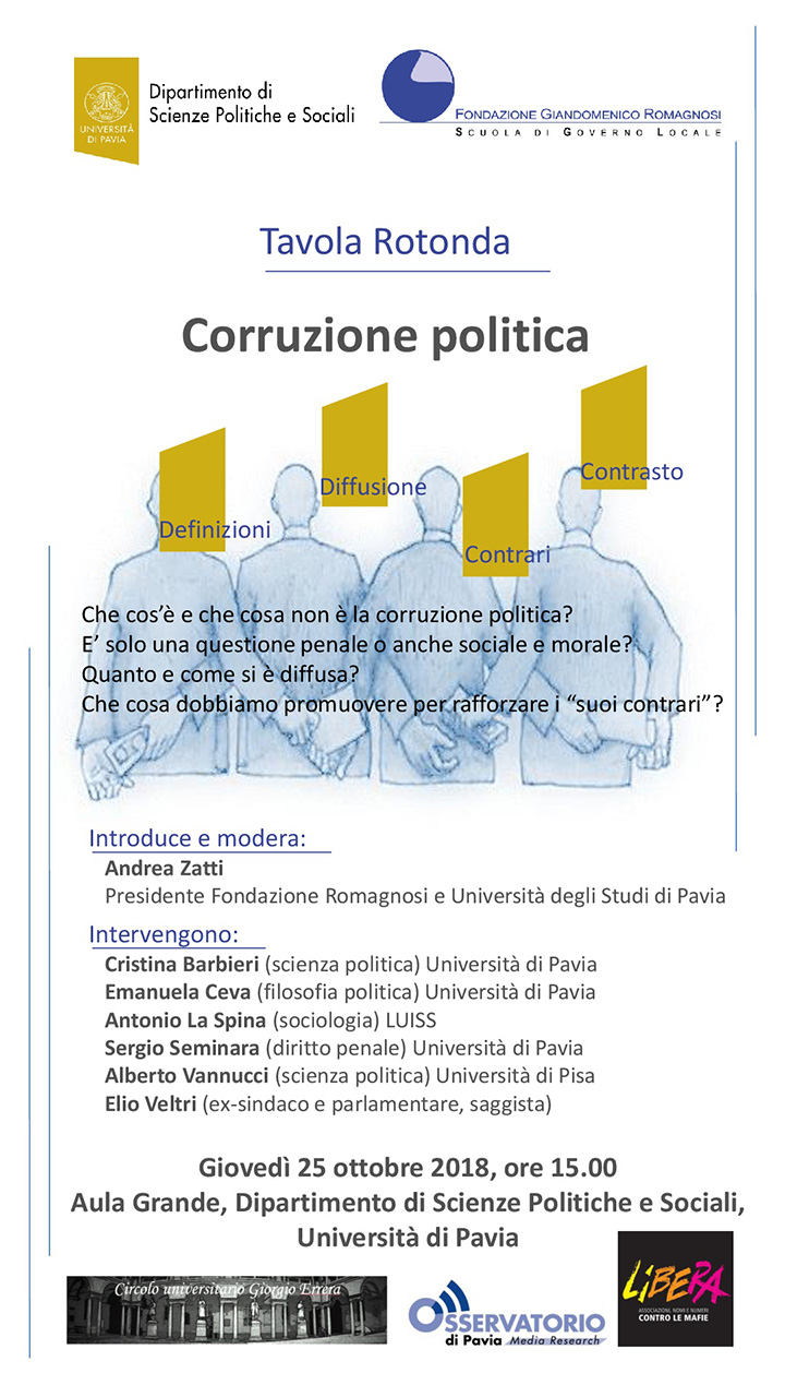 Corruzione politica - Convegni e Seminari Fondazione Romagnosi