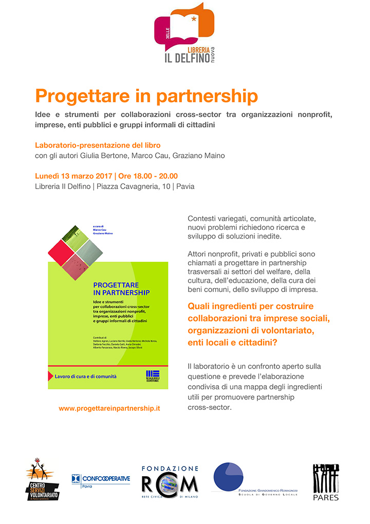 Progettare in partnership - Convegni e Seminari Fondazione Romagnosi, Scuola di governo locale