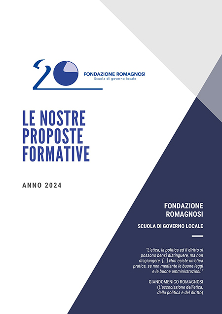 Catalogo proposte formative 2024. Fondazione Romagnosi