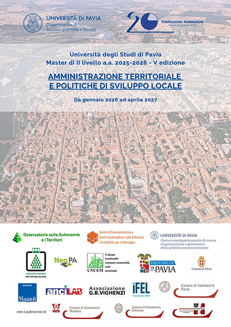 Master in Amministrazione Territoriale e Politiche di Sviluppo Locale - Fondazione Romagnosi