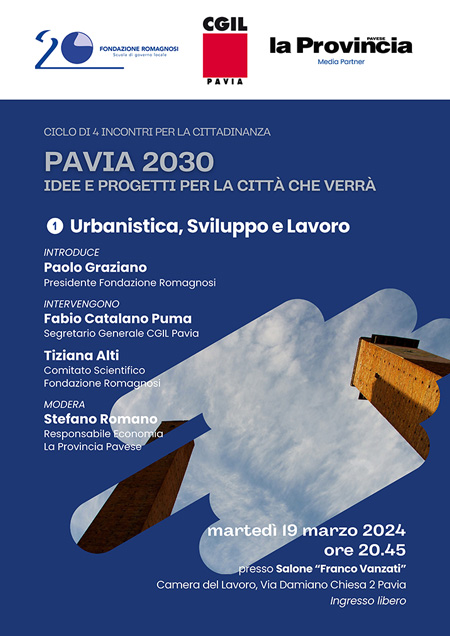 Pavia 2030, Idee e progetti per la città che verrà - Convegno Fondazione Romagnosi