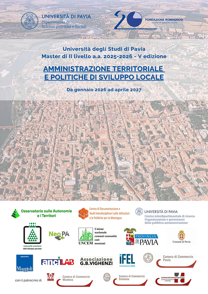 Università degli Studi di Pavia. Master di II livello a.a. 2025-2026 - V edizione. Apertura iscrizioni: 10 novembre 2025 Università degli Studi di Pavia. Master di II livello a.a. 2025-2026 - V edizione. Apertura iscrizioni: 10 novembre 2025