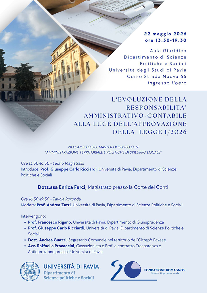 L'evoluzione della responsabilità amministrativo contabile alla luce dell'approvazione della Legge 1/2026 L'evoluzione della responsabilità amministrativo contabile alla luce dell'approvazione della Legge 1/2026