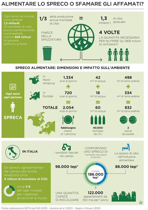Spreco alimentare, dimensioni e impatto sull'ambiente - Fondazione Romagnosi